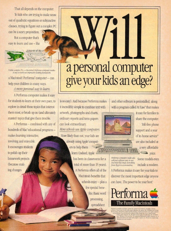 1994 Apple Performa Computer Ad