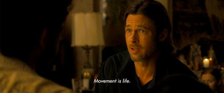 Brad Pitt as Gerry Lane in World War Z