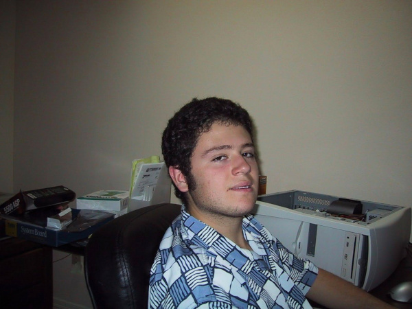 Stephen in a totally fashionable shirt